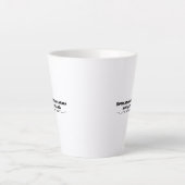 Tasse Latte Diffuser Le Bon Karma, Pas Le Mauvais Drame (Devant)