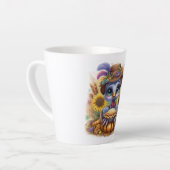 Tasse Latte Dinde de l'automne mignonne (Angle gauche)