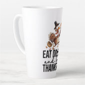 Tasse Latte Dinde pour l'Action de grâce (Angle gauche)