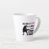 Tasse Latte Dinosaure drôle Être maman est une promenade dans  (Angle droit)