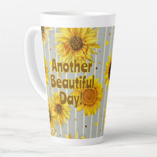 Tasse Latte Dire Tournesols Belle Journée