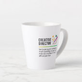 Tasse Latte Directeur de création (Angle droit)