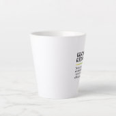 Tasse Latte Directeur de création (Devant)