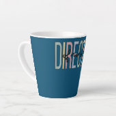 Tasse Latte Directeur Des Soins Infirmiers Boho Directeur Infi (Angle gauche)