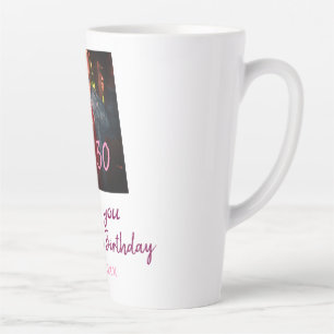 Tasse Latte Dirty 30 Anniversaire ajouter nom rose ajouter dat