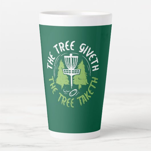 Tasse Latte Disc Golf Disc Golf Player Gift (Devant)