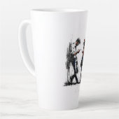 Tasse Latte Disconnected Parallel Screens Silent Conversation  (Angle gauche)