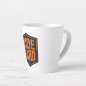 Tasse Latte Distressed Orange "Ride Hard" Patch (Angle droit)