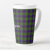 Tasse Latte District de Tartan (Angle droit)