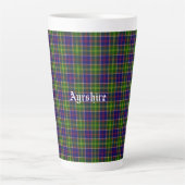 Tasse Latte District de Tartan (Devant)
