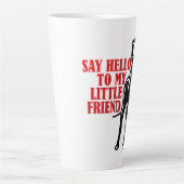 Tasse Latte Dites Bonjour À Mon Petit Ami, Super Dane (Devant)