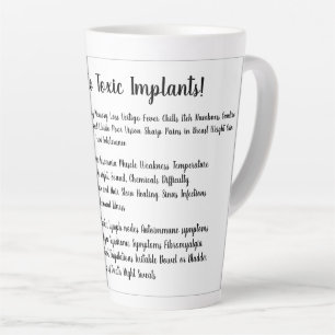 Tasse Latte Dites non aux implants toxiques de la coagulation