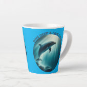 Tasse Latte Dive Deep Live Dolphin gratuit (Angle droit)