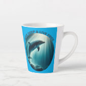 Tasse Latte Dive Deep Live Dolphin gratuit (Droite)