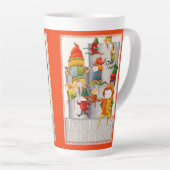 Tasse Latte DIX SEINS UNE GRANDE TÊTE À TÊTE EN TÊTE - Rouge (Angle droit)