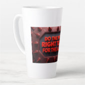 Tasse Latte Do The Right Thing For The Family (Angle gauche)