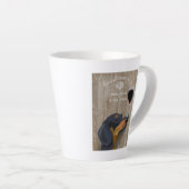 Tasse Latte Dog Au Vin Dachshund (Angle droit)
