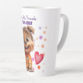 Tasse Latte Dog Friendship (Angle droit)