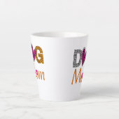 Tasse Latte Dog Mom Leopard Print/Trending Dog  Lover Gift (Devant)