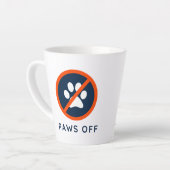 Tasse Latte DogGoneIt - Paws Off- 12 oz (Angle gauche)