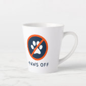 Tasse Latte DogGoneIt - Paws Off- 12 oz (Droite)