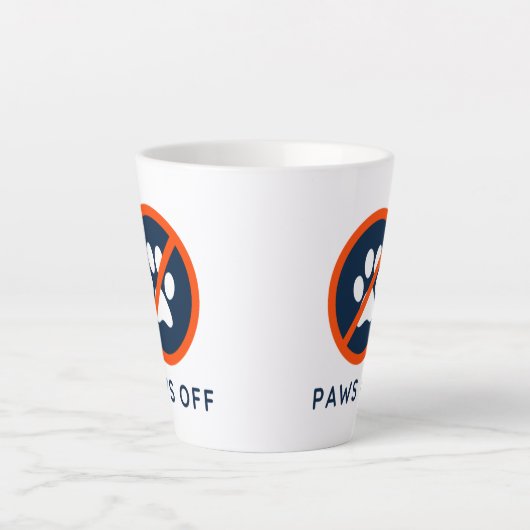 Tasse Latte DogGoneIt - Paws Off- 12 oz (Devant)