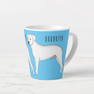Tasse Latte Dogo argentino dessin animé pour chien