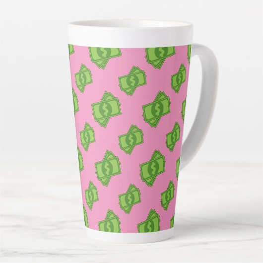 Tasse Latte Dollar de l'argent du dessin (Angle droit)