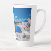 Tasse Latte Dômes bleus de Santorin (Droite)