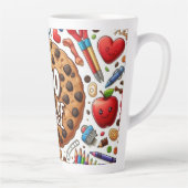 Tasse Latte Don d'appréciation de l'enseignant (Droite)