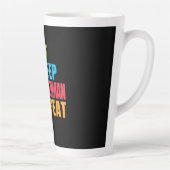 Tasse Latte Don de chien| Manger - Dormir - Doberman - Répéter (Droite)