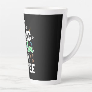 Tasse Latte Don de l'enseignant Musique instantanée enseignant