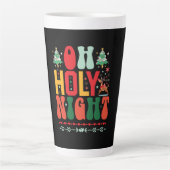 Tasse Latte Don de Noël Oh Soirée Sainte (Devant)