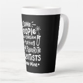 Tasse Latte Don de scientifique | J'Enseigne les scientifiques (Angle droit)