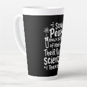 Tasse Latte Don de scientifique | J'Enseigne les scientifiques (Angle gauche)