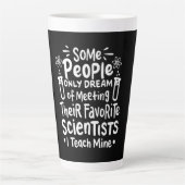 Tasse Latte Don de scientifique | J'Enseigne les scientifiques (Devant)