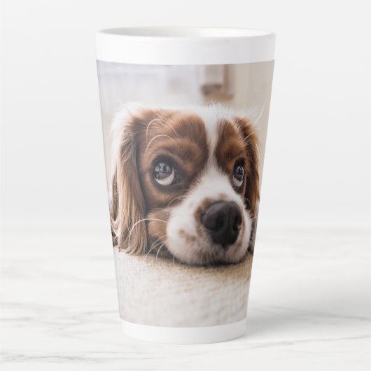 Tasse Latte Don photo de chat de chien (Devant)
