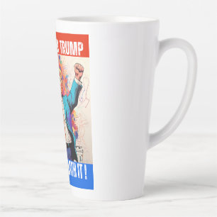 TASSE LATTE DONALD TRUMP - J'AI VOTÉ POUR TRUMP, ALORS FAITES-
