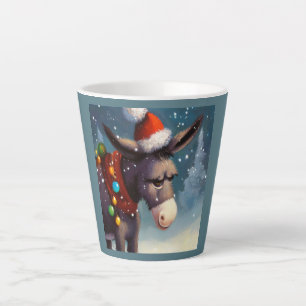 Tasse Latte Donkey de Noël 2