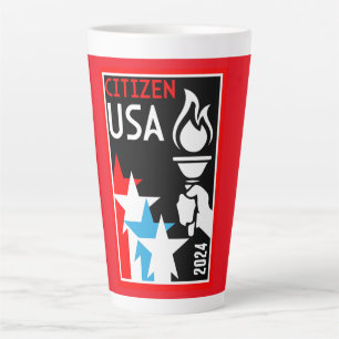 Tasse Latte Dons de citoyenneté américaine