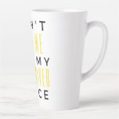 Tasse Latte Don't Make Me Use My Bus Driver Voice bl (Droite)