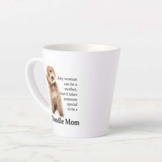 Tasse Latte Doodle Chien Maman (Angle gauche)