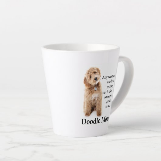 Tasse Latte Doodle Chien Maman (Angle droit)