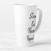 Tasse Latte Dormir Manger Infirmière Répéter tendance (Angle droit)