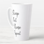 Tasse Latte Dormir Manger Infirmière Répéter tendance (Angle gauche)