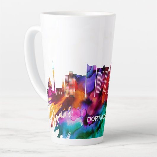 Tasse Latte Dortmund Skyline (Angle gauche)