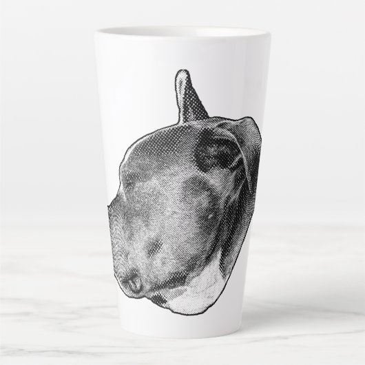 Tasse Latte dotstrength pitbull (Devant)