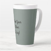 Tasse Latte Doublure en argent embellie en latte (Angle droit)