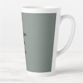 Tasse Latte Doublure en argent embellie en latte (Droite)