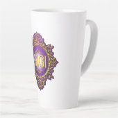 Tasse Latte Douce GIGI Royal Violet & Or (Angle droit)